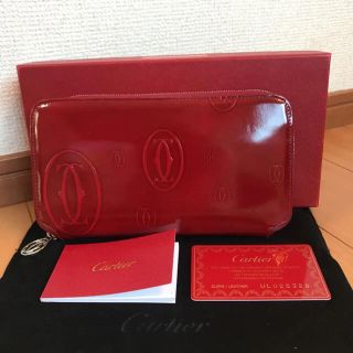 カルティエ(Cartier)のカルティエ　ハッピーバースデー　ラウンドファスナー　長財布(財布)