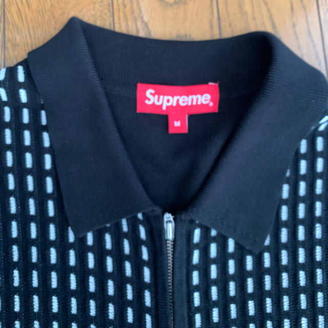 Supreme - Supreme Dashes Zip Up Knit Poloの通販 by ラオウ Supreme - Supreme Dashes Zip Up Knit Poloの通販 by ラオウ