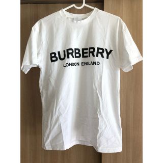 バーバリー(BURBERRY)のバーバリー  白　ロゴTシャツ　XXS(Tシャツ(半袖/袖なし))