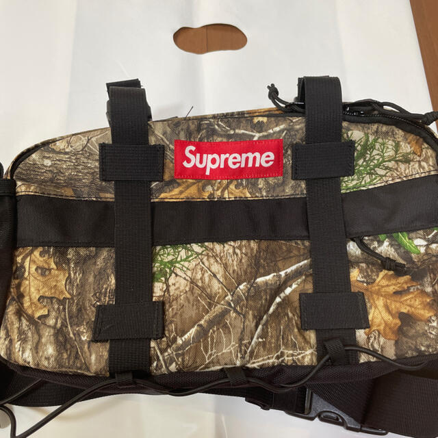 supreme waist bag 19aw 枯葉