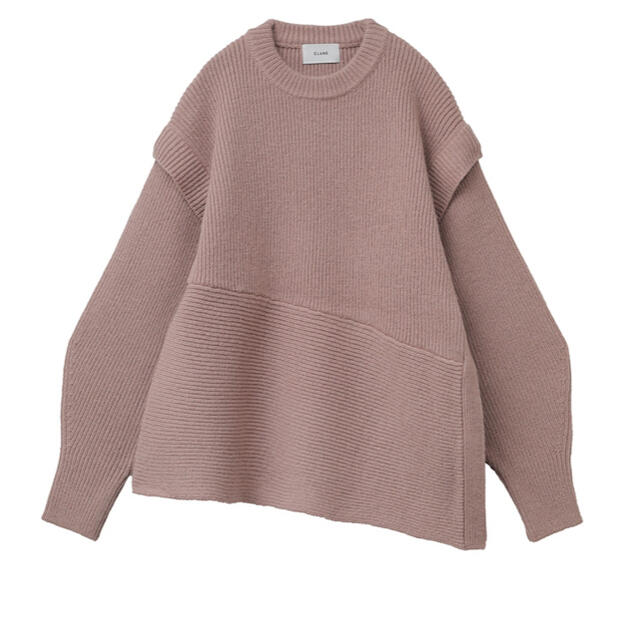 タグ付き新品　2WAY SLANT KNIT TOPS レディースのトップス(ニット/セーター)の商品写真