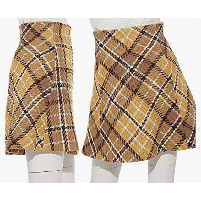 SNIDEL(スナイデル)の[スナイデル] ウールフレアミニスカート イエロー レディースのスカート(ミニスカート)の商品写真