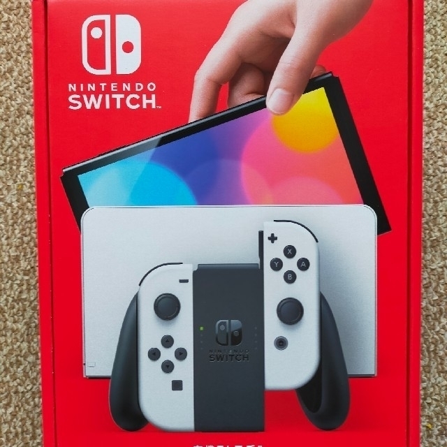 Nintendo Switch(ニンテンドースイッチ)のNintendo Switch (有機ELモデル) ホワイト 本体 新品 エンタメ/ホビーのゲームソフト/ゲーム機本体(家庭用ゲーム機本体)の商品写真