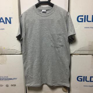 ギルタン(GILDAN)のGILDANギルダン☆半袖無地Tシャツ☆ポケット付き☆スポーツグレー☆Sサイズ(Tシャツ/カットソー(半袖/袖なし))