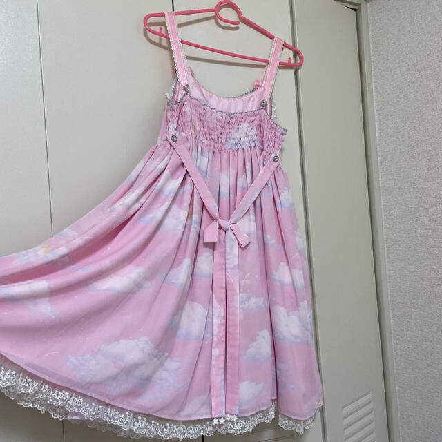 Angelic Pretty(アンジェリックプリティー)の【最終値下げ】 misty sky ジャンパースカート　クリップ レディースのワンピース(ひざ丈ワンピース)の商品写真