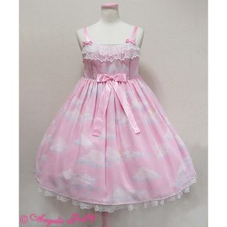 アンジェリックプリティー(Angelic Pretty)の【最終値下げ】 misty sky ジャンパースカート　クリップ(ひざ丈ワンピース)