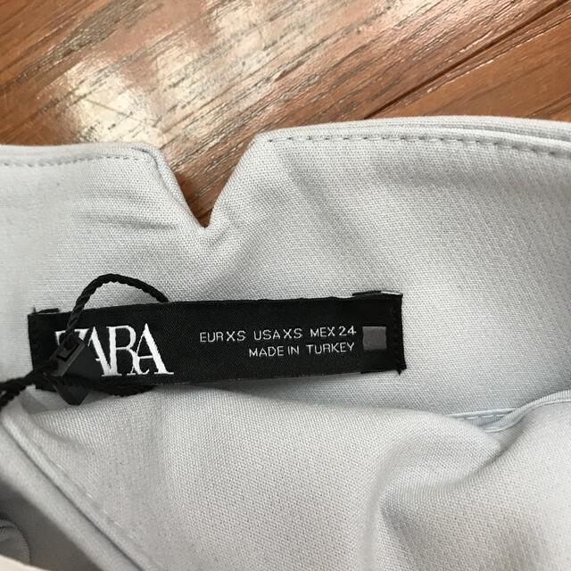 ZARA(ザラ)の緊急お値下げ　ZARA ハイウエストパンツ　スカイブルー レディースのパンツ(ショートパンツ)の商品写真