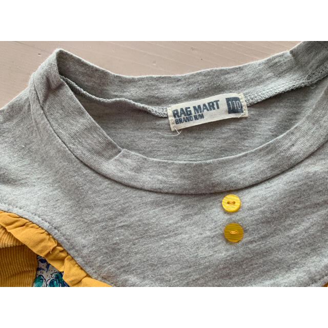 RAG MART(ラグマート)のRAG MART チュニック⭐️110 キッズ/ベビー/マタニティのキッズ服女の子用(90cm~)(Tシャツ/カットソー)の商品写真