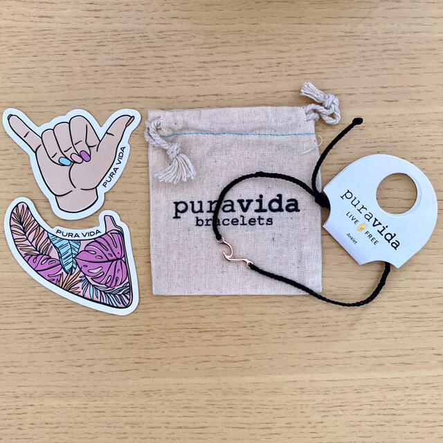 Pura Vida(プラヴィダ)のpura vida アンクレット  ブラック レディースのアクセサリー(アンクレット)の商品写真