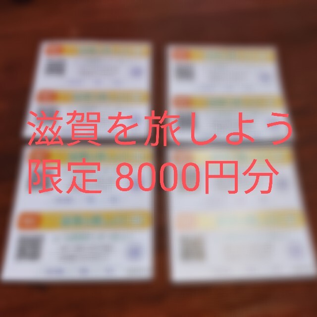 今こそ滋賀を旅しよう！ 限定券 8000円分