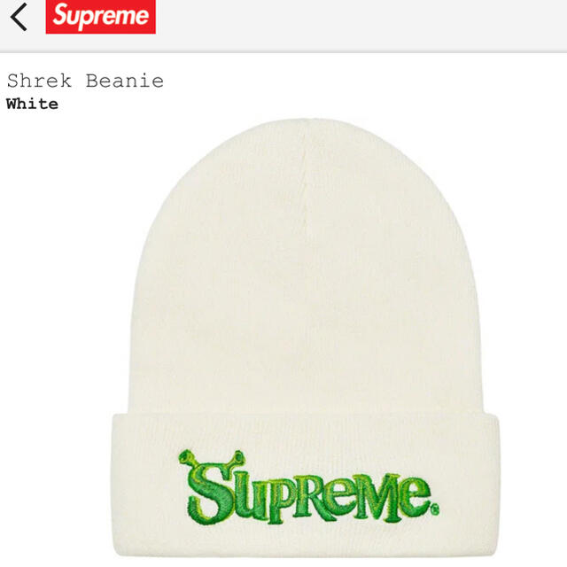 supreme 21aw shrek beaniesupreme