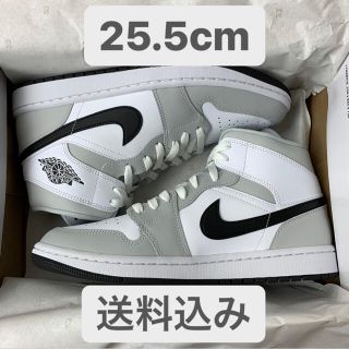 Nike Air Jordan 1 Mid Grey Fog 25.5cm(スニーカー)