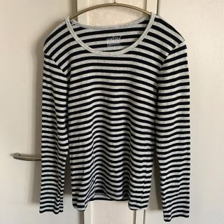 ムジルシリョウヒン(MUJI (無印良品))のボーダーTシャツ【無印良品】(Tシャツ(長袖/七分))