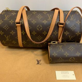 ルイヴィトン(LOUIS VUITTON)のルイヴィトン モノグラム パピヨン ポーチ付き(ハンドバッグ)