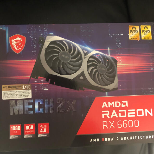 MSI Radeon RX 6600 MECH 2X 8Gスマホ/家電/カメラ