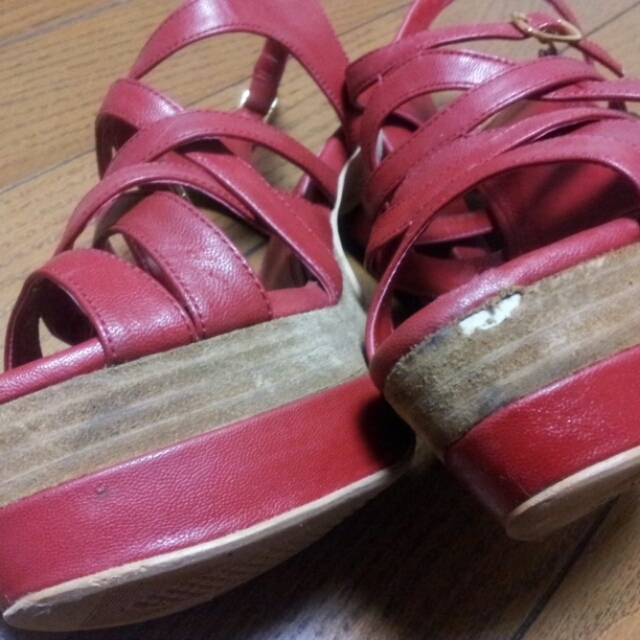 BONITA(ボニータ)の赤サンダル☆ レディースの靴/シューズ(サンダル)の商品写真