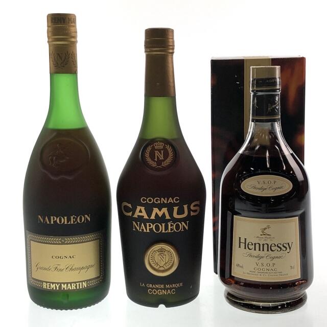 3本 REMY MARTIN CAMUS Hennessy コニャック