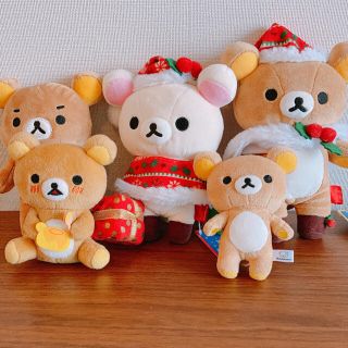 サンエックス(サンエックス)のリラックス りらっくま ぬいぐるみ 5体セット クリスマス(ぬいぐるみ)