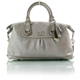 フラワーB ブルーグレイ COACH コーチ マディソン レザー サブリナ