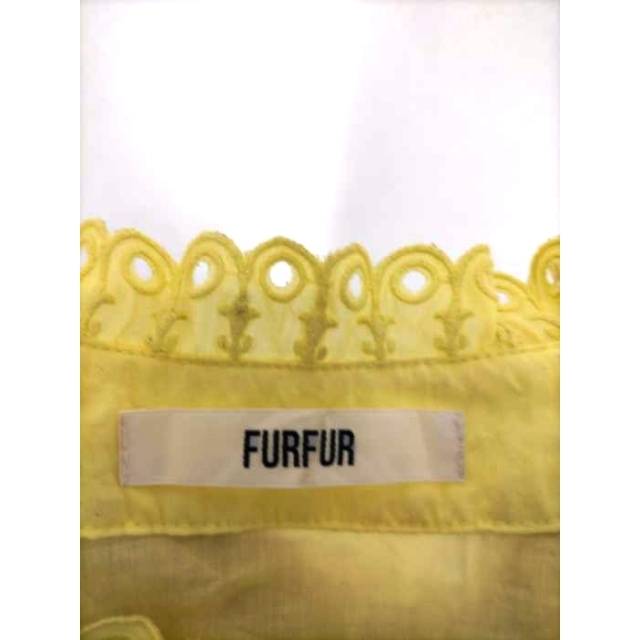 fur fur(ファーファー)のfurfur(ファーファー) カットワークロングブラウス レディース トップス レディースのトップス(シャツ/ブラウス(長袖/七分))の商品写真