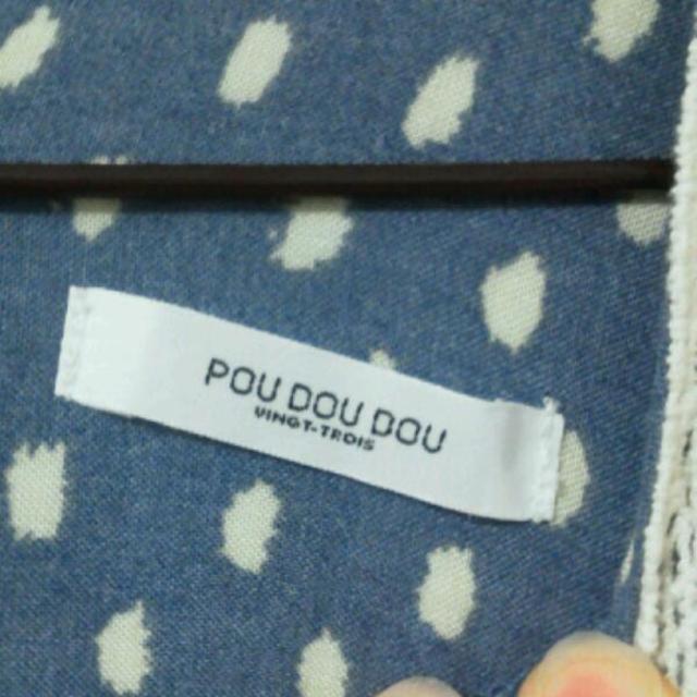 POU DOU DOU(プードゥドゥ)の襟レースﾄﾞｯﾄ*ワンピ レディースのワンピース(ひざ丈ワンピース)の商品写真