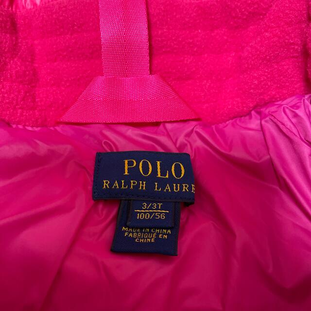 Ralph Lauren(ラルフローレン)のジャケット　ダウン　女の子　100cm ラルフローレン  ピンク キッズ/ベビー/マタニティのキッズ服女の子用(90cm~)(ジャケット/上着)の商品写真