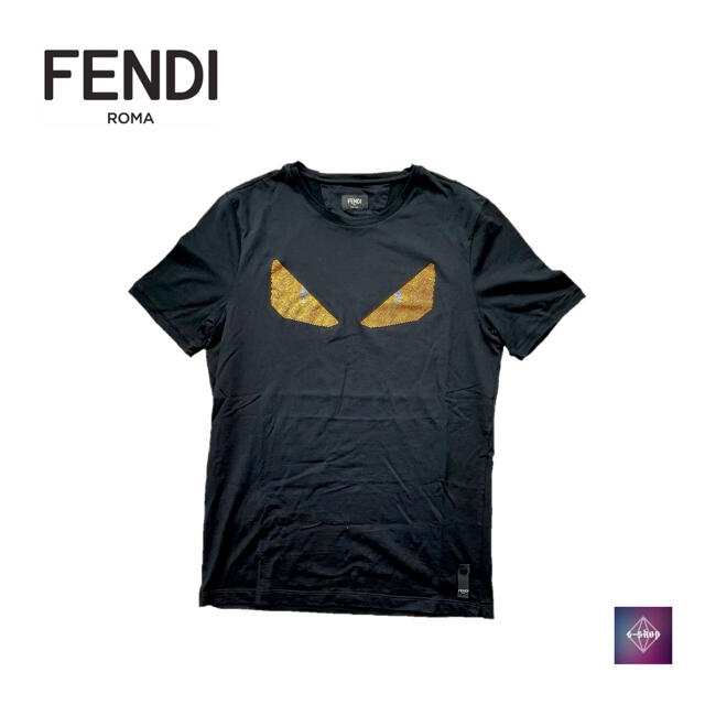 FENDI フェンディ モンスター Ｔシャツ 半袖 FY0682 ブラック 48 【美