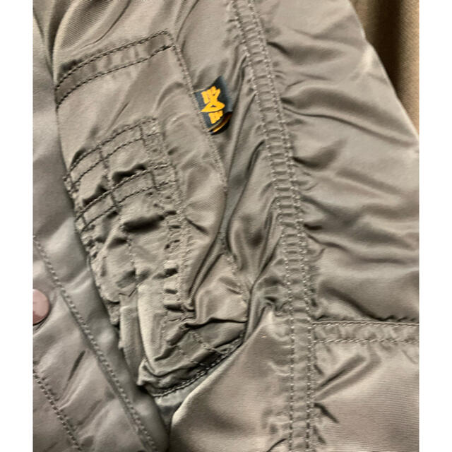 ALPHA INDUSTRIES(アルファインダストリーズ)のアルファインダストリーズ　N-3B   Lサイズ　ダウン　コート メンズのジャケット/アウター(ダウンジャケット)の商品写真