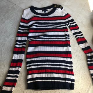 トミーヒルフィガー(TOMMY HILFIGER)のtommy ニット　ストライプ(ニット/セーター)