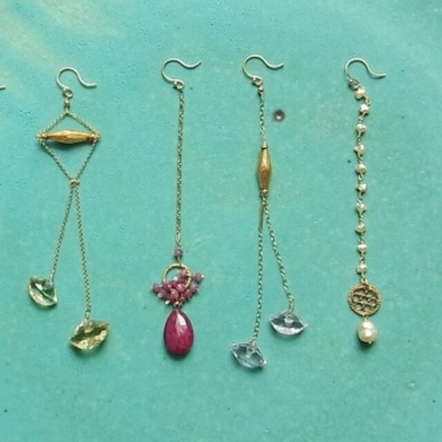 H.P.FRANCE *ルビー片耳ピアス*Vasra Vasra | myglobaltax.com