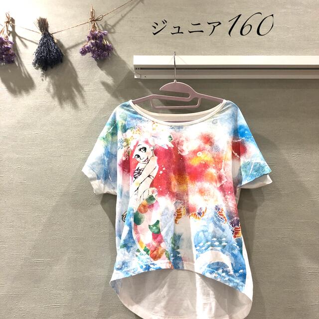 Disney(ディズニー)の【used】Tシャツ　ディズニー キッズ/ベビー/マタニティのキッズ服女の子用(90cm~)(Tシャツ/カットソー)の商品写真