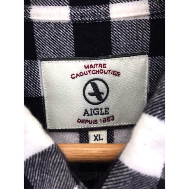 AIGLE(エーグル)のAIGLE（エーグル） コットン ボタンダウン チェックシャツ メンズ トップス メンズのトップス(その他)の商品写真