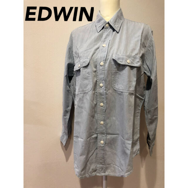 EDWIN(エドウィン)のEDWIN デニムシャツ　長袖　メンズ　古着　ヴィンテージ メンズのトップス(シャツ)の商品写真