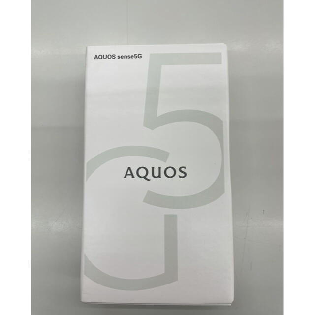 AQUOS(アクオス)のAQUOSE sense5G シルバー　SIMフリー スマホ/家電/カメラのスマートフォン/携帯電話(スマートフォン本体)の商品写真