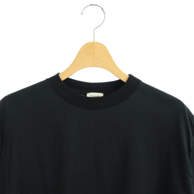 せもできか】 ブラミンク BLAMINK Tシャツ カットソー プルオーバー 1 適当な価格 ブラミンク 黒 カットソー Tシャツ/カットソー(半袖/袖なし)