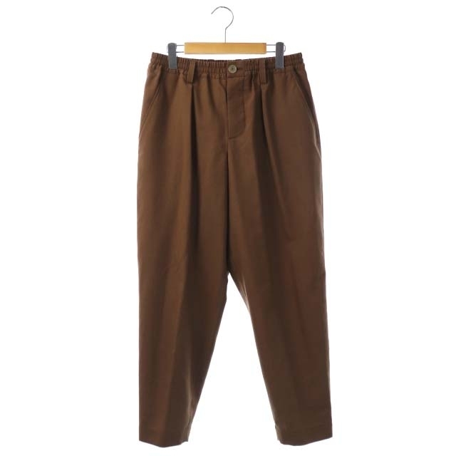 マルニ MARNI 18AWトロピカルウールイージーパンツ テーパード 44 茶