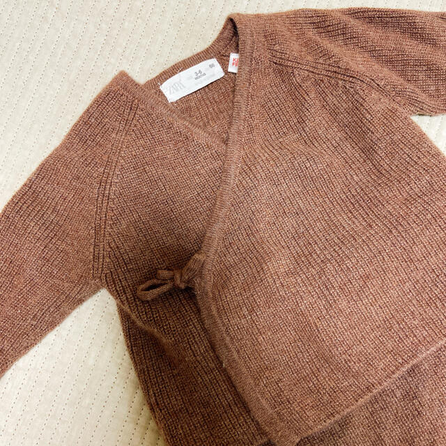 ZARA KIDS(ザラキッズ)のZARA ニット　セーターとレギンスのセットアップ キッズ/ベビー/マタニティのベビー服(~85cm)(カーディガン/ボレロ)の商品写真