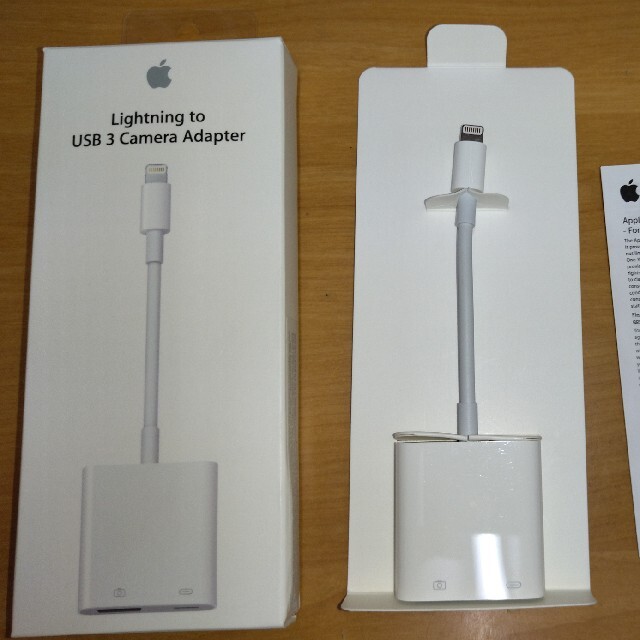 Apple純正ライトニングUSB 3カメラアダプター未使用品 MK0W2AM/A