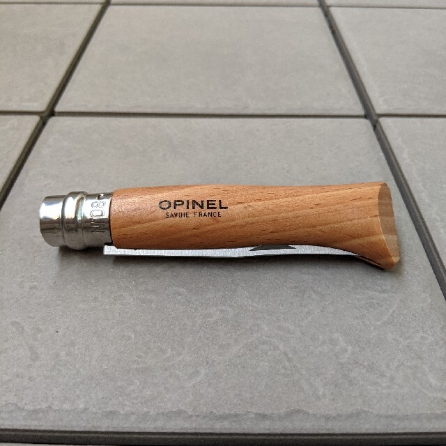 OPINEL(オピネル)のオピネルナイフ　ステンレス　No8　新品未使用 スポーツ/アウトドアのアウトドア(調理器具)の商品写真