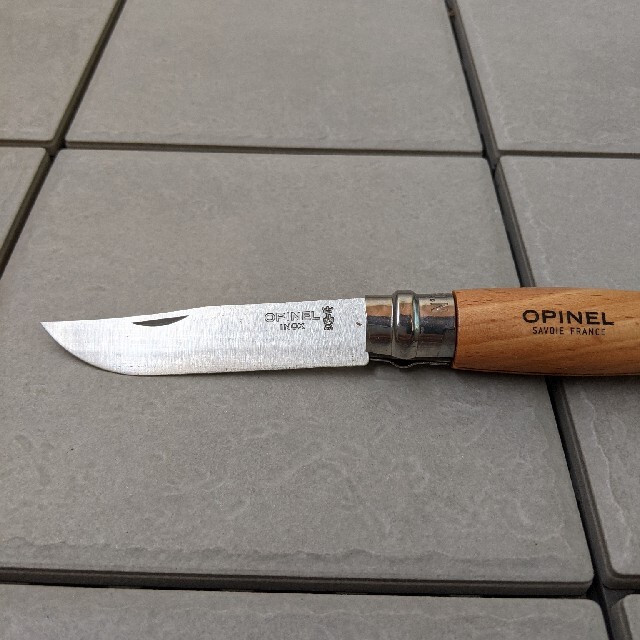 OPINEL(オピネル)のオピネルナイフ　ステンレス　No8　新品未使用 スポーツ/アウトドアのアウトドア(調理器具)の商品写真