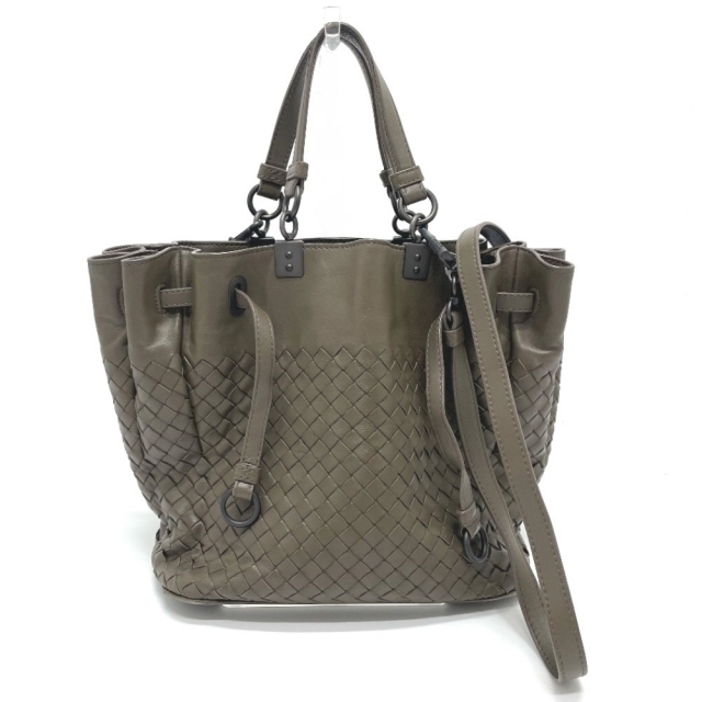 Bottega Veneta(ボッテガヴェネタ)のボッテガヴェネタ イントレチャート 巾着式 2WAY ショルダー ハンドバッグ レディースのバッグ(ハンドバッグ)の商品写真