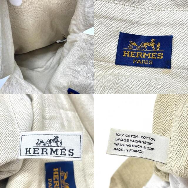 Hermes(エルメス)のエルメス トワルアッシュ バギーバゲッジ ハンドバッグ トートバッグ ナチュラル レディースのバッグ(ハンドバッグ)の商品写真