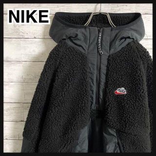 ナイキ(NIKE)の【即完売モデル】ナイキ☆ゆめまる着用モデル　刺繍ロゴハーフジップ　ボアフリース(ブルゾン)