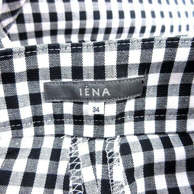 IENA(イエナ)のイエナ IENA サブリナパンツ クロップド ギンガムチェック 34 黒 ブラッ レディースのパンツ(その他)の商品写真