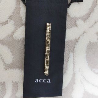 アッカ(acca)のacca(アッカ)ブリジットロングバレッタ ダークブラウン×ゴールド(バレッタ/ヘアクリップ)