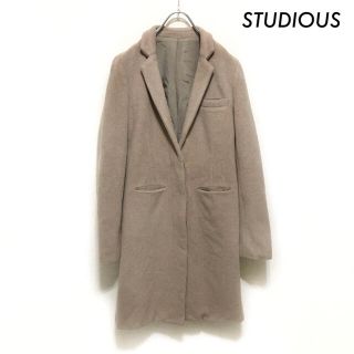 ステュディオス(STUDIOUS)のSTUDIOUS ステュディオス★チェスターコート カシミヤ混 ベージュ メンズ(チェスターコート)