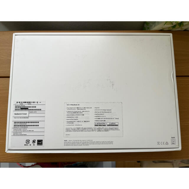 Mac (Apple)(マック)のAPPLE MacBook Air 13 256GB MWTK2J/A 保証あり スマホ/家電/カメラのPC/タブレット(ノートPC)の商品写真