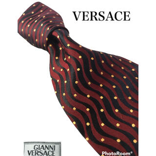 ジャンニヴェルサーチ(Gianni Versace)のジャン二 ベルサーチ シルク100% ネクタイ ドット 波 マルチカラー(ネクタイ)