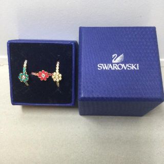 スワロフスキー(SWAROVSKI)のスワロフスキー リング 三連(リング(指輪))