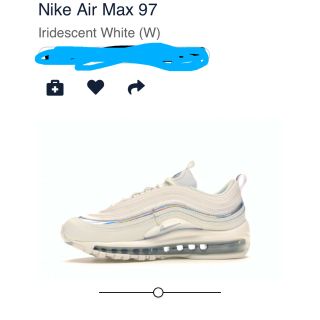 ナイキ(NIKE)のナイキ　エアマックス97 限定品！iridescent white(スニーカー)